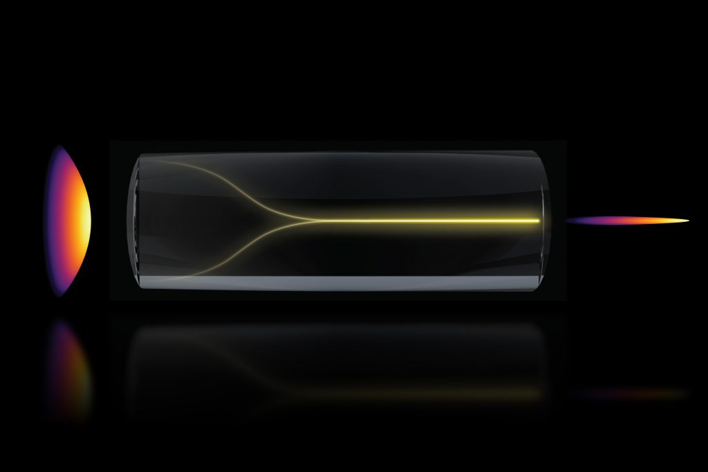 Self-organizing “pencil beam” laser could help scientists design brain-targeted therapies