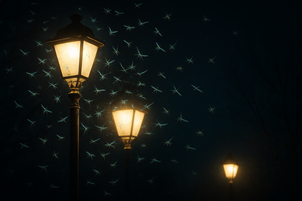 Outdoor lights may be making mosquito season longer