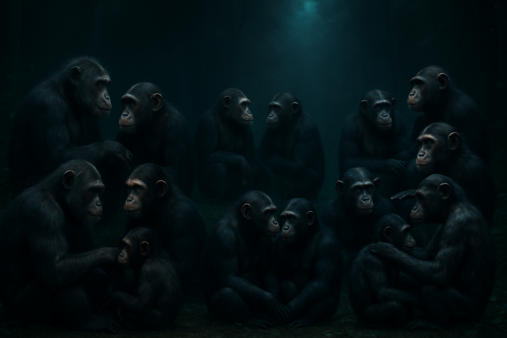 Chimpanzees and bonobos have human-like friend circles, study finds