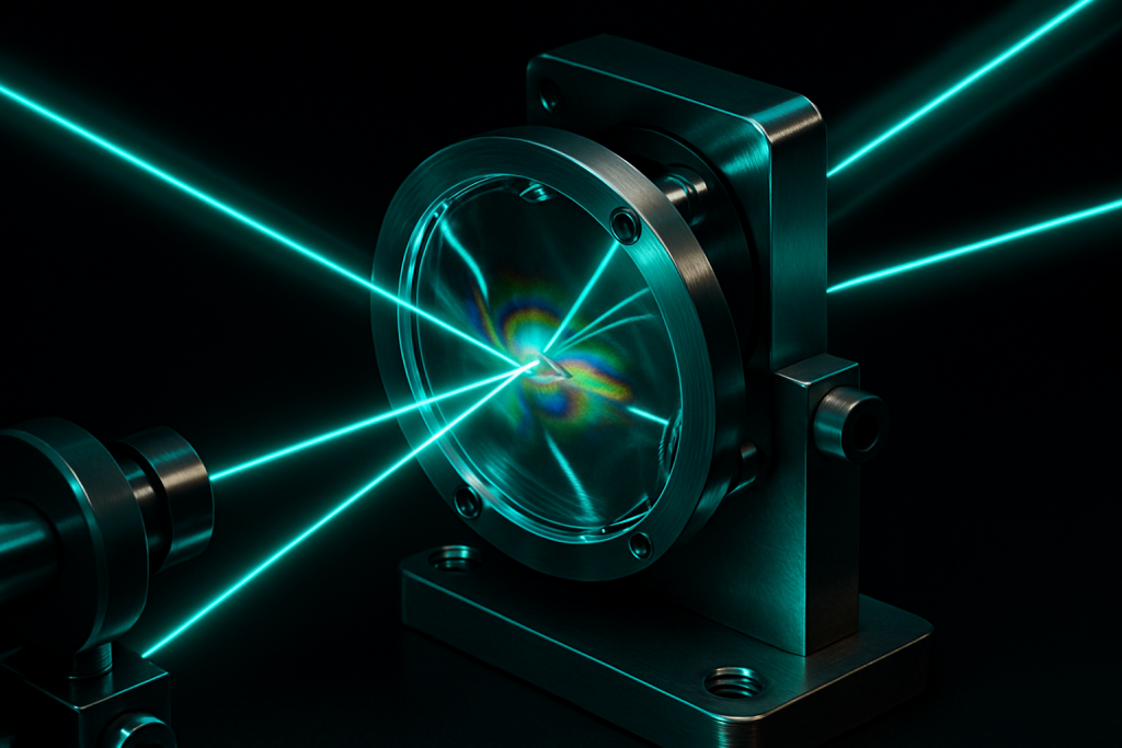 Laser disk warping under high power affects beam quality and performance