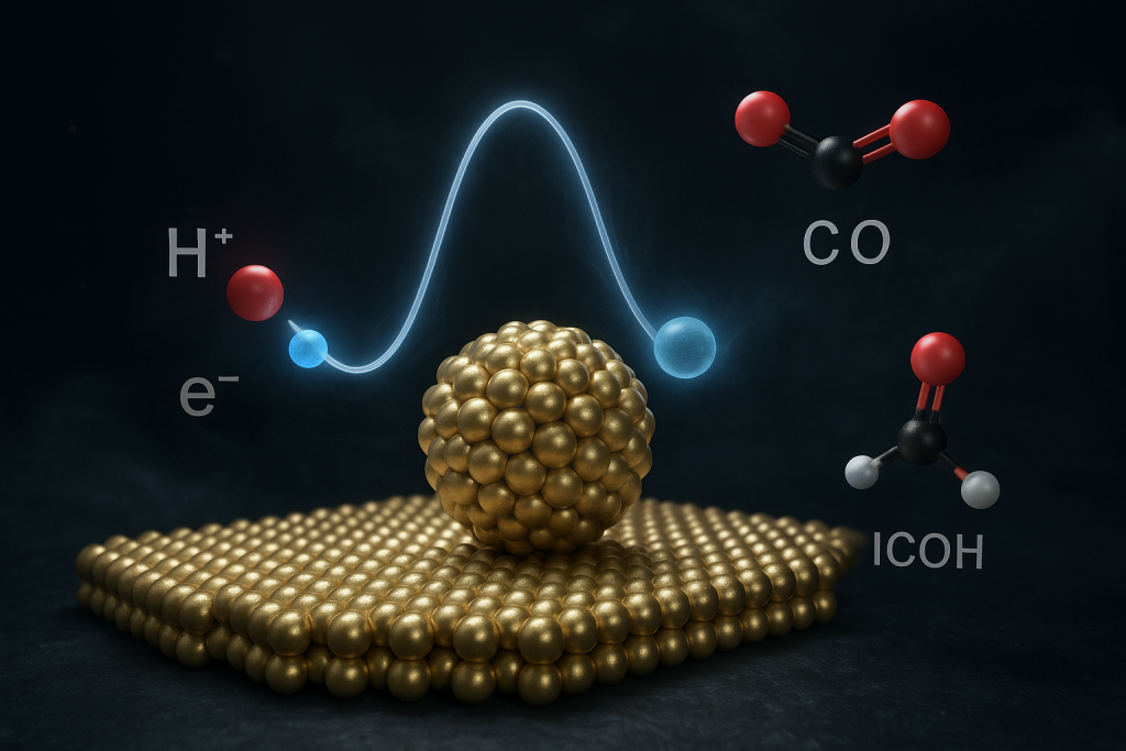 Revealing the impact of microenvironment on gold-catalysed CO2 electroreduction via Marcus–Hush–Chidsey kinetics