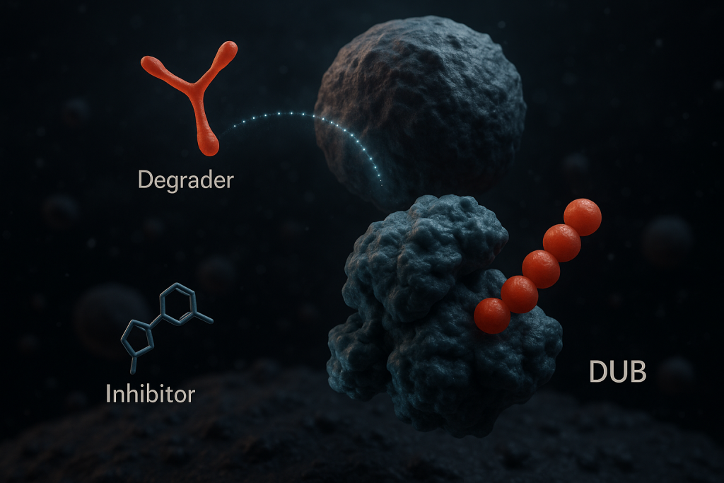 Targeted degradation of USP7 in solid cancer cells reveals distinct effects of deubiquitinase degraders and inhibitors