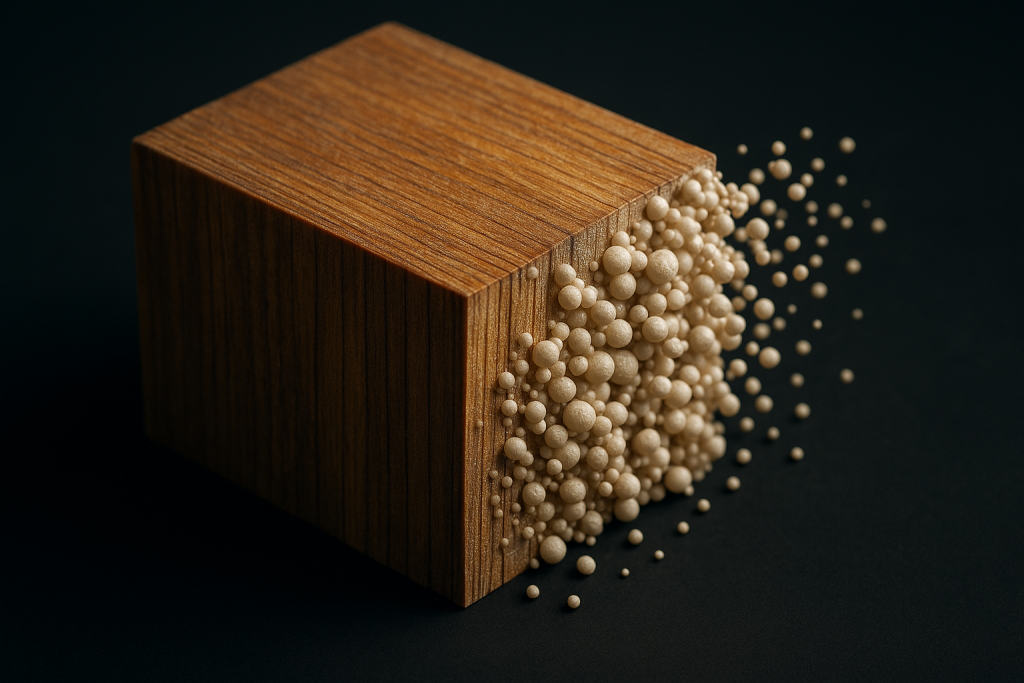 Scientists create super-strong wood by embedding ceramic nanoparticles in its structure
