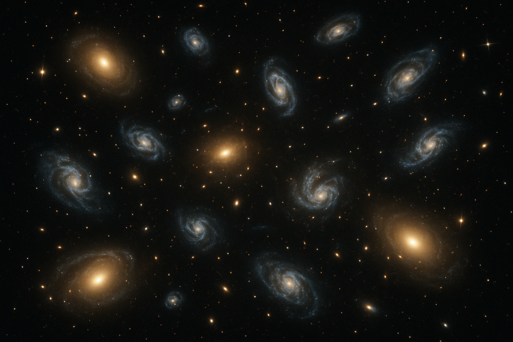 Hubble Sees Swarm of Galaxies