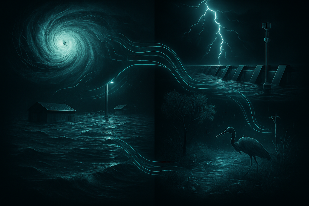 How Extreme Weather Events Connect Multiple Sciences: Climate Physics, Biology, Engineering, and Societal Adaptation