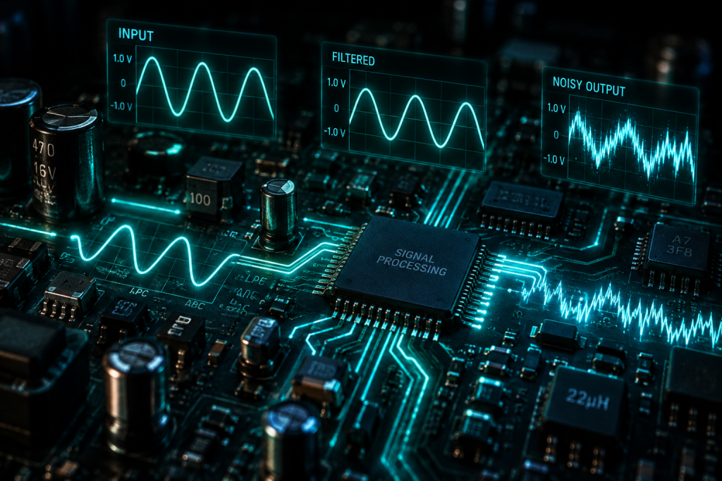How Does Noise and Signal Processing in Electronics Work?